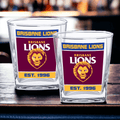 BRISBANE LIONS SET OF 2 SPIRITS GLASSES