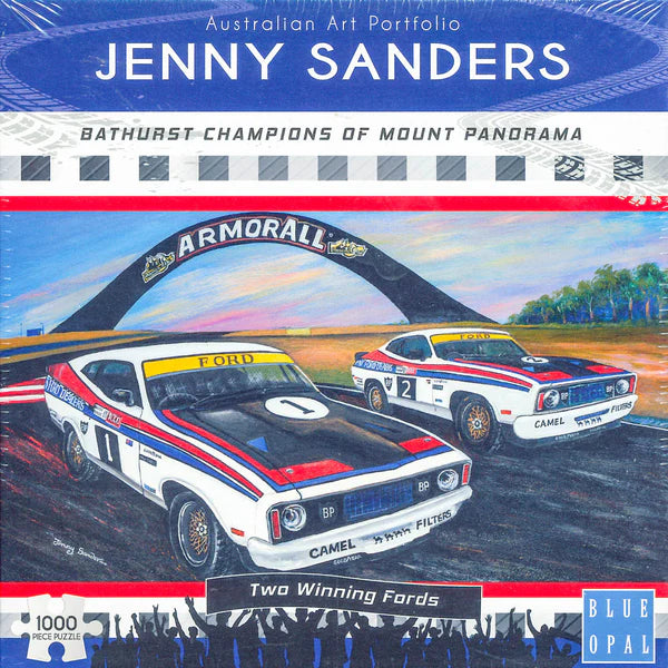 BLUE OPAL JENNY SANDERS - BATHURST CHAMPIONS OF MOUNT PANORAMA TWO WINNING FORDS