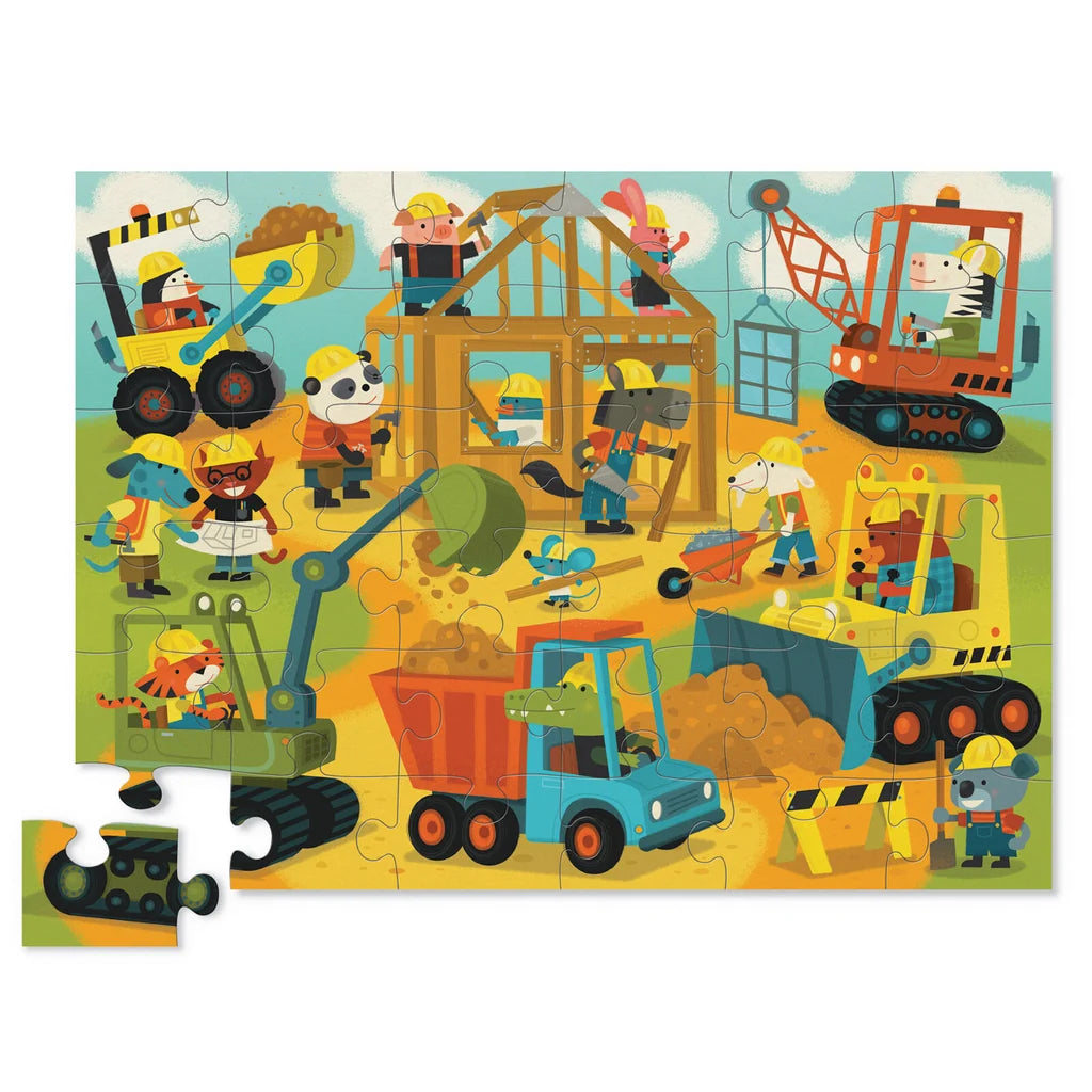 Crocodile Creek - Floor Puzzle 36 piece Busy Builders