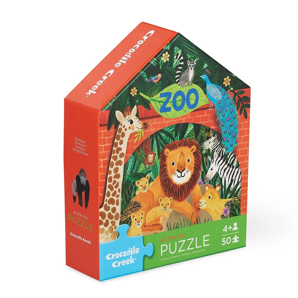 Crocodile Creek - Flat House Puzzle 50 piece Zoo