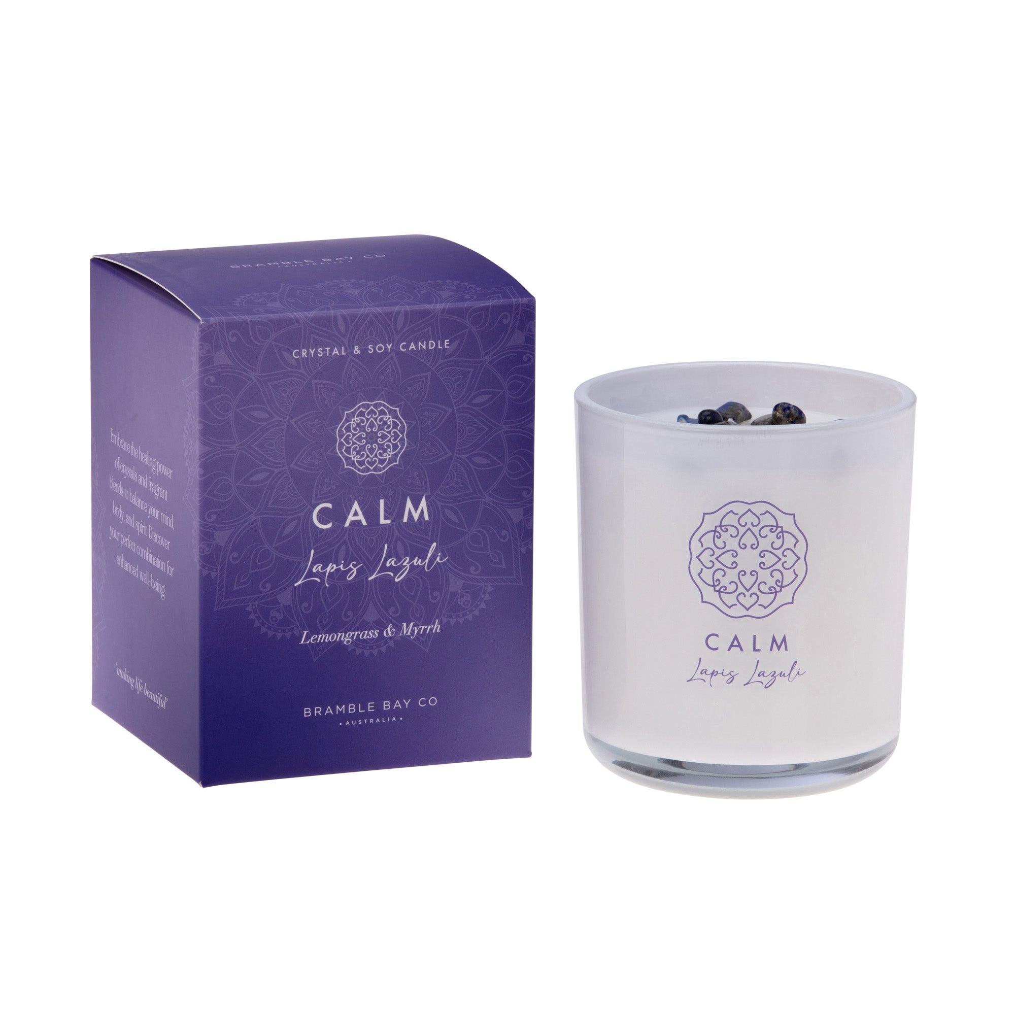 Candle-CrystalBoho-Calm-LapisLazuli-300g