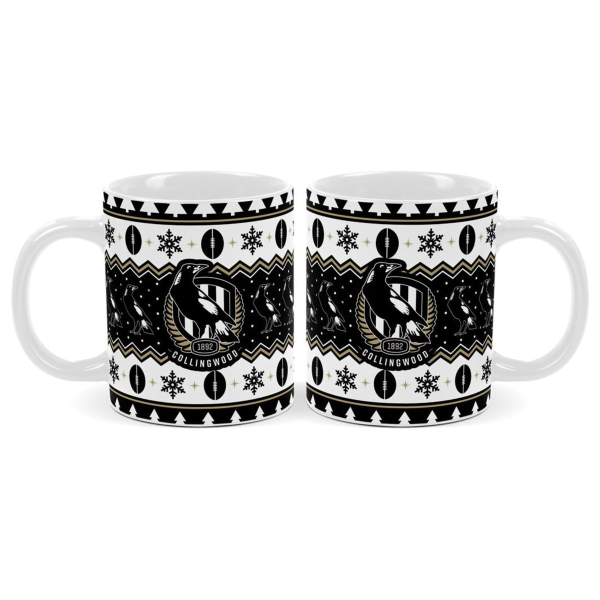 Collingwood Magpies Christmas Coffee Mug