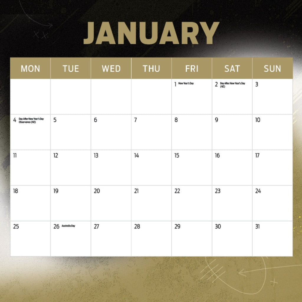 AFL COLLINGWOOD MAGPIES CALENDAR: 2027