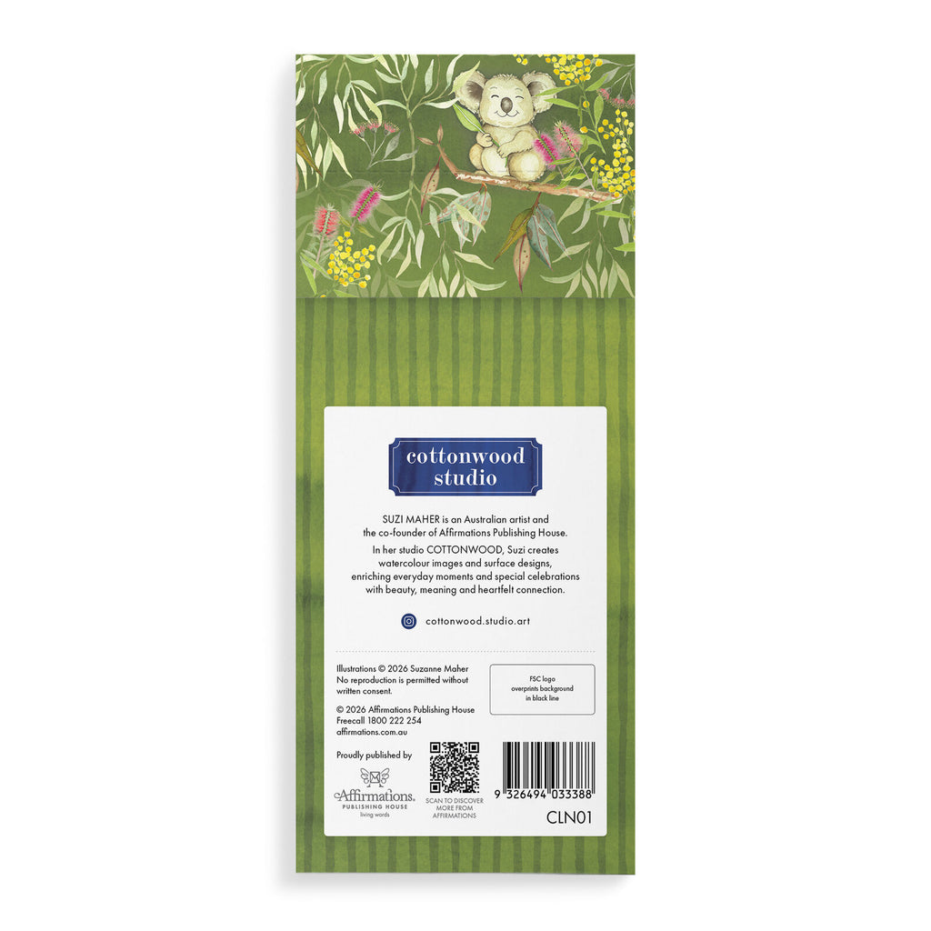 COTTONWOOD MAGNETIC LIST NOTEPAD KOALA