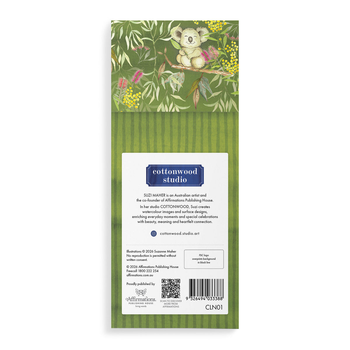 COTTONWOOD MAGNETIC LIST NOTEPAD KOALA