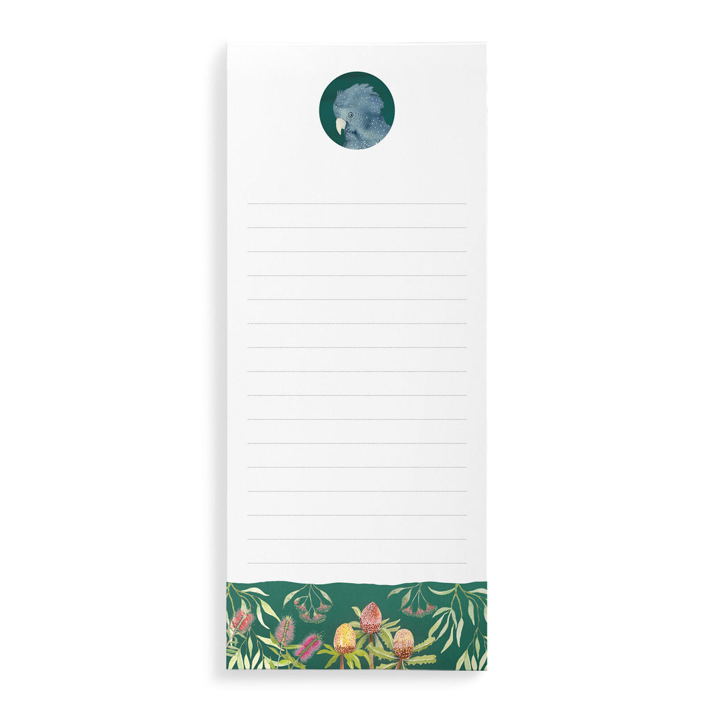 COTTONWOOD MAGNETIC LIST NOTEPAD COCKATOO