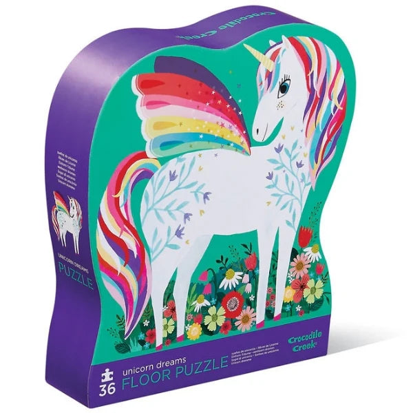 Crocodile Creek Classic Floor Puzzle 36 pc Unicorn Dreams