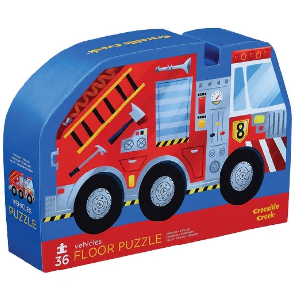 Crocodile Creek Classic Floor Puzzle 36 pc Vehicles