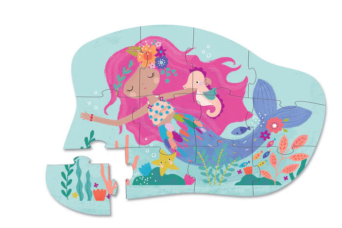 Crocodile Creek Mini Floor Puzzle 12 pc Mermaid Dreams