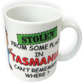 TASMANIA COFFEE MUG STOLEN FROM SOMEWHERE IN TAS