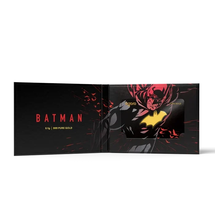 Batman's Emblem 0.1g Gold Collectible Coin.