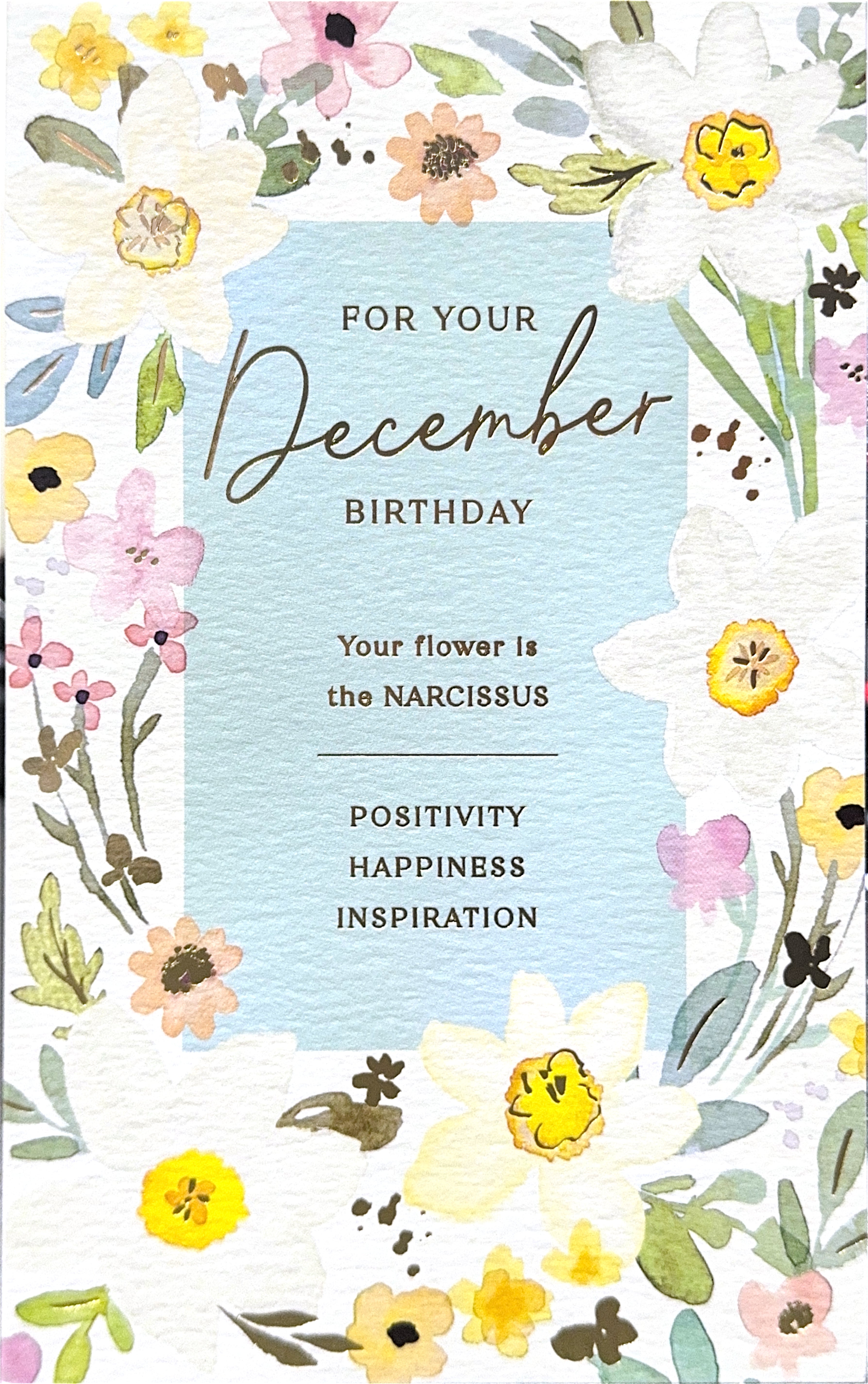 DECEMBER MONTHLY BIRTHDAY CARD