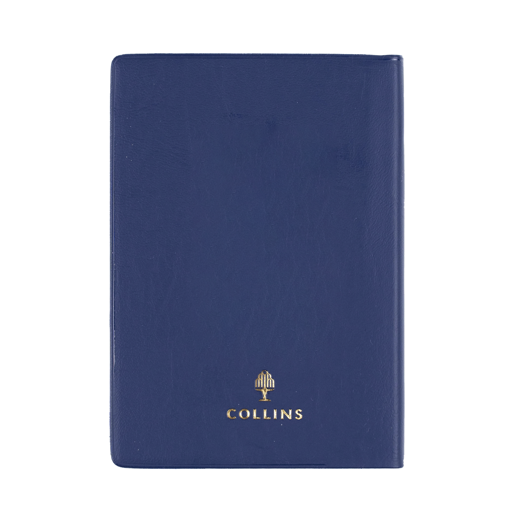 DIARY 2027 COLLINS BELMONT A7 137.V59 PVC POCKET DTP NAVY