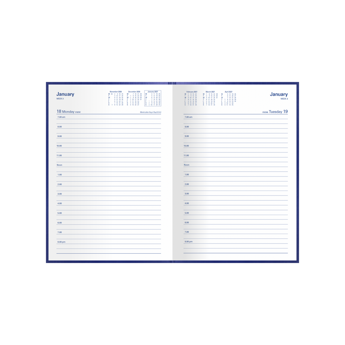 DIARY 2027 COLLINS KINGSGROVE A5 181.P59 DTP BLUE