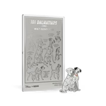 Disney 101 Dalmatians Collectible 1/2oz Silver Coin + 5g Silver Foil Set