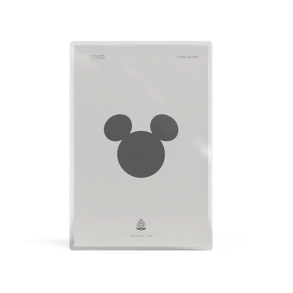 Mickey Mouse Art Deco 5g Silver Collectible Foil