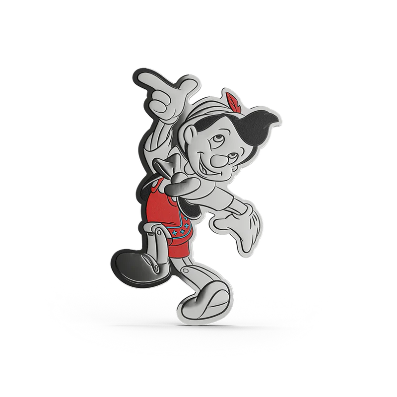 Disney Pinocchio 3/4oz Silver Coin + 5g Silver Foil Set