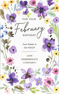 FEBRUARY MONTHLY BIRTHDAY CARD