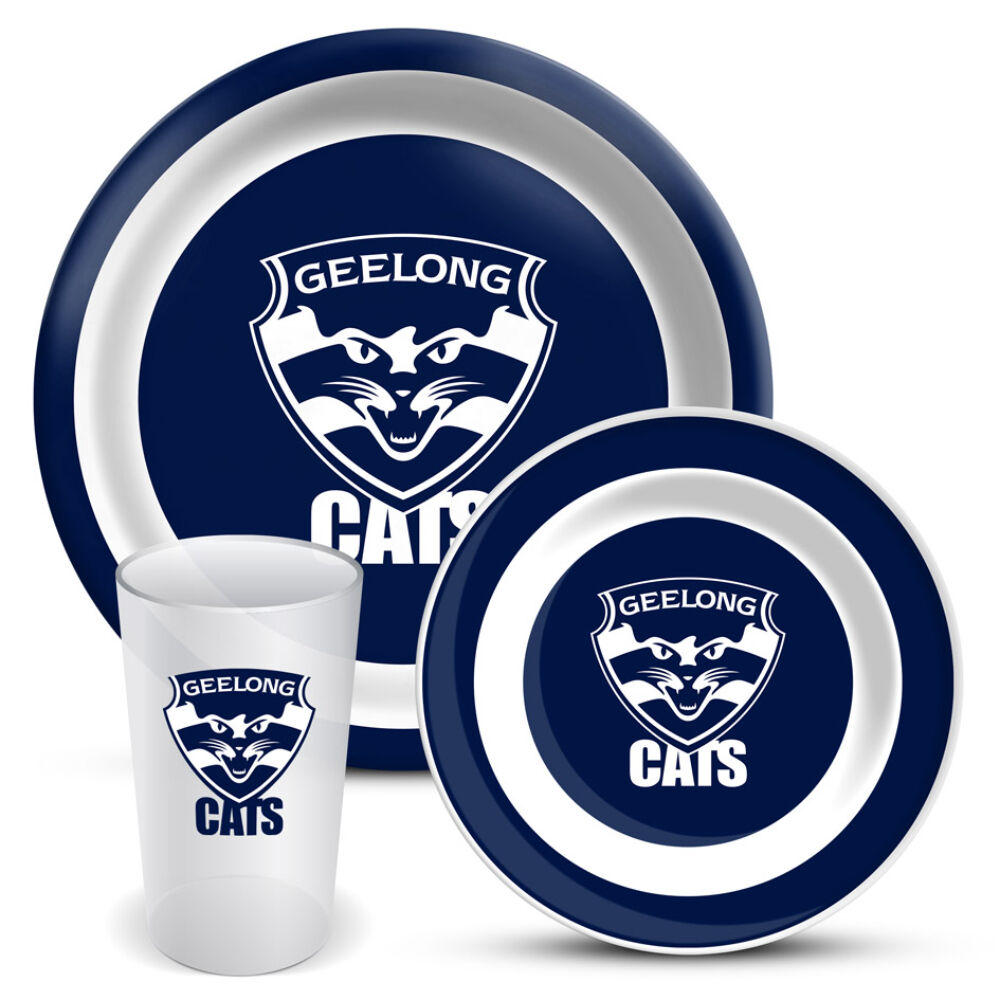 GEELONG CATS 3-PIECE DINNER SET