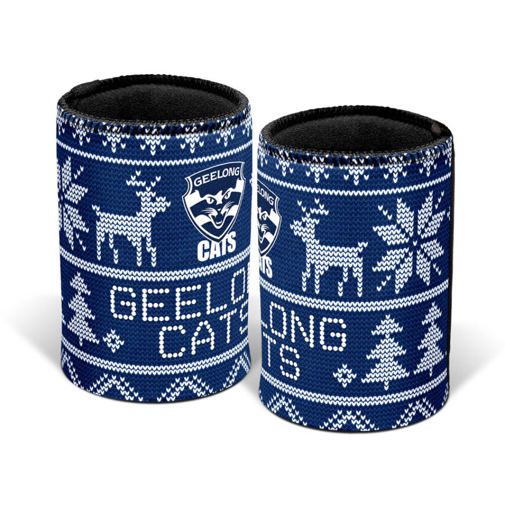 Geelong Cats Christmas Stubby Holder