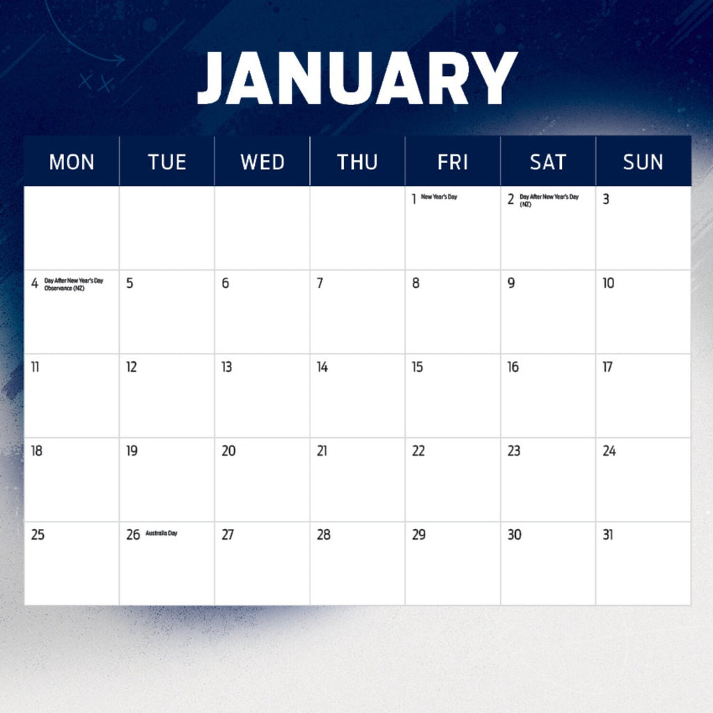 AFL GEELONG CATS CALENDAR: 2027