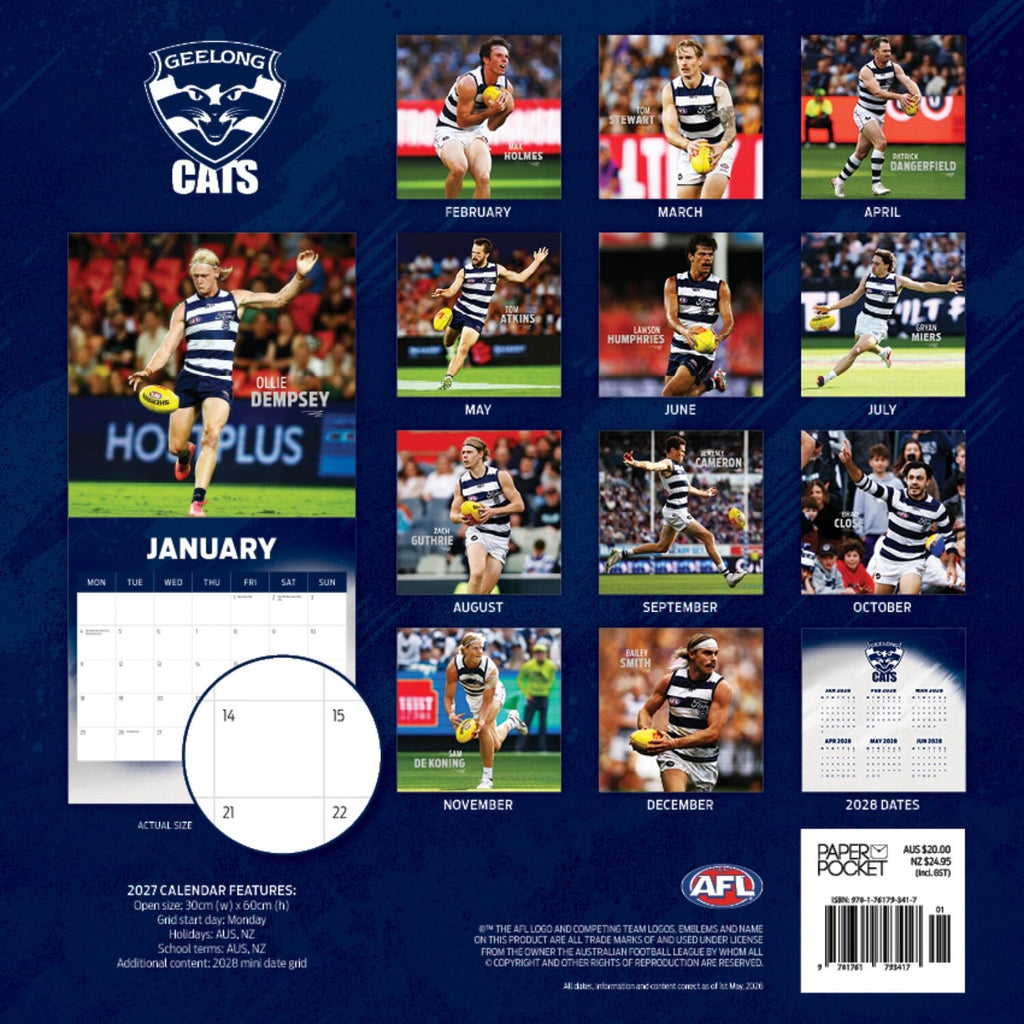 AFL GEELONG CATS CALENDAR: 2027