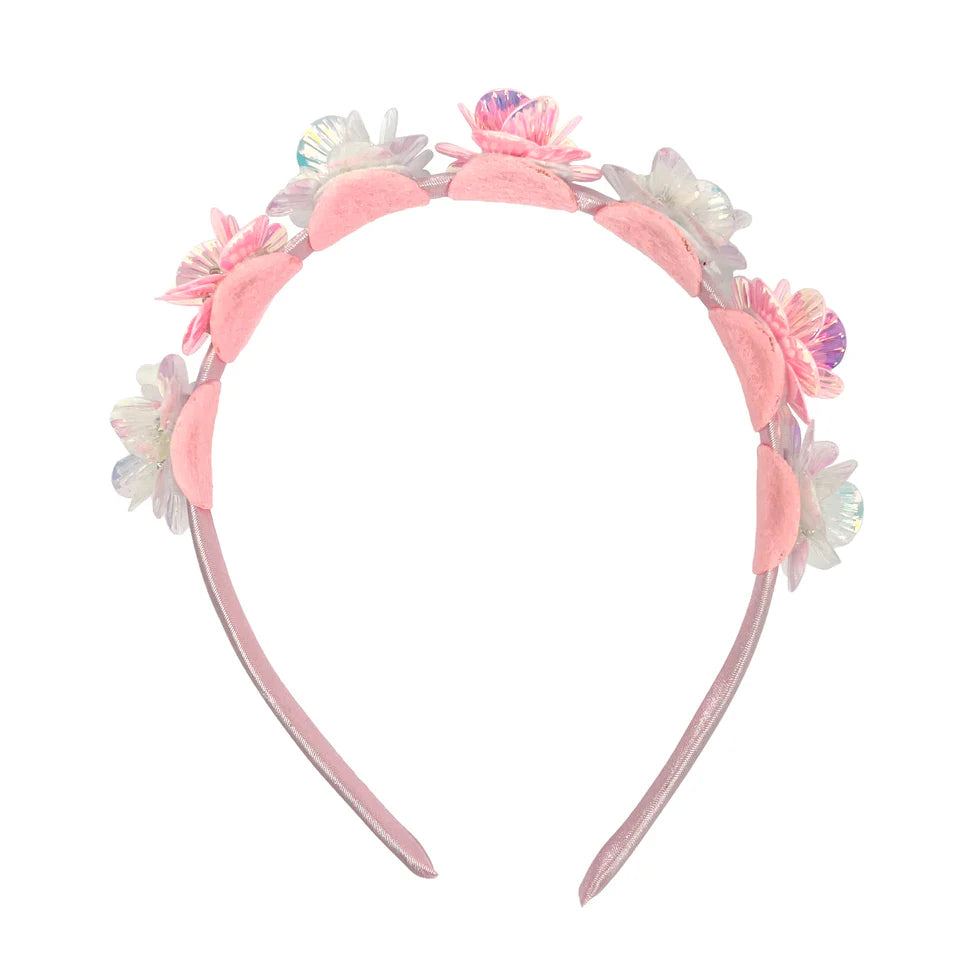 PINK POPPY - MERMAID FLOWER HEADBAND