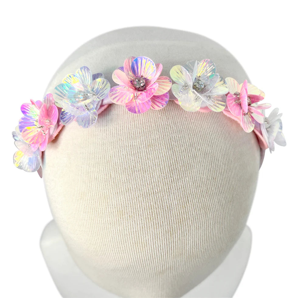 PINK POPPY - MERMAID FLOWER HEADBAND