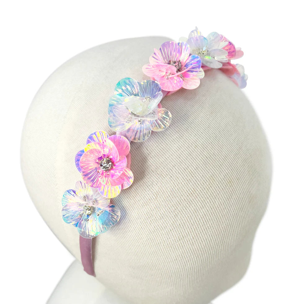 PINK POPPY - MERMAID FLOWER HEADBAND