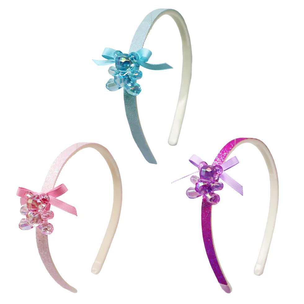 PINK POPPY - TEDDY BEAR HEADBAND