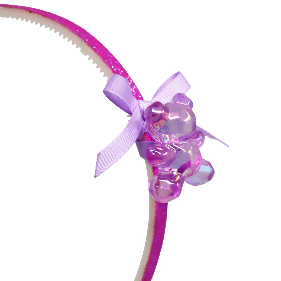 PINK POPPY - TEDDY BEAR HEADBAND