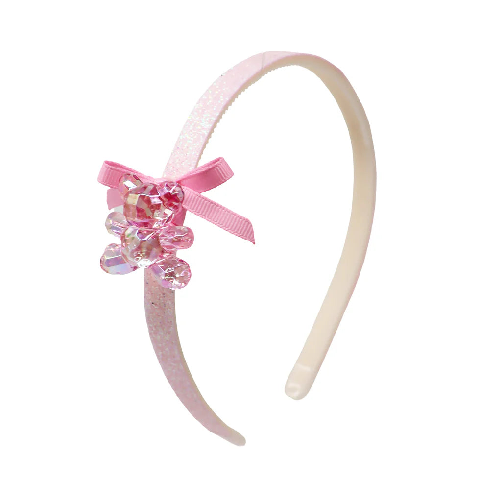 PINK POPPY - TEDDY BEAR HEADBAND