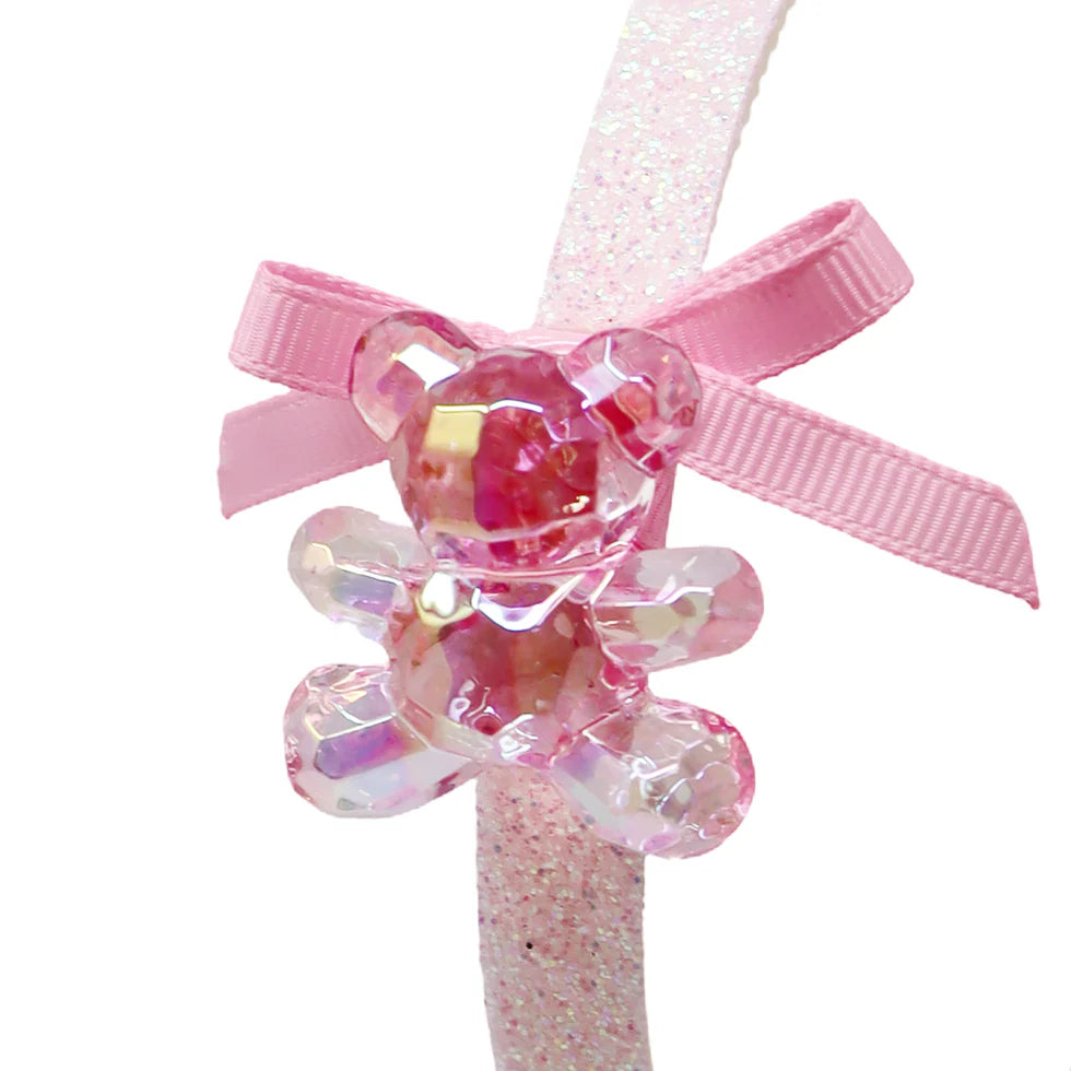 PINK POPPY - TEDDY BEAR HEADBAND