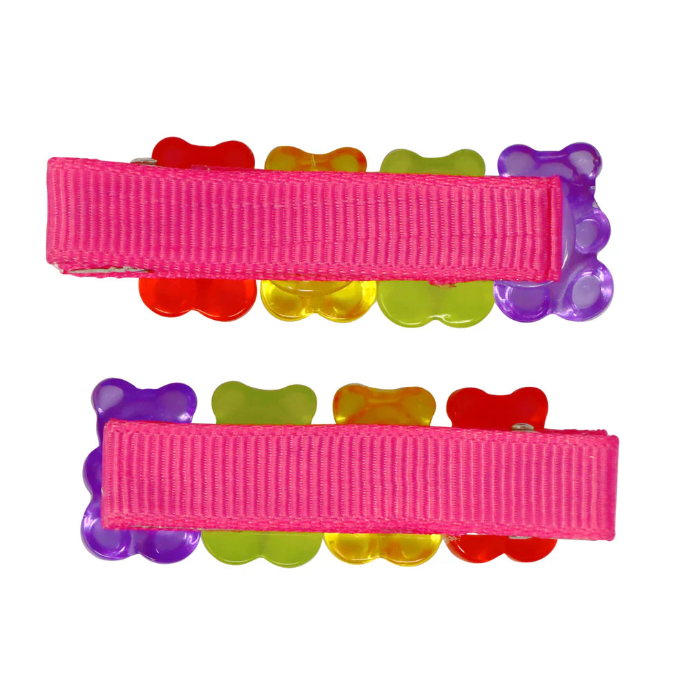PINK POPPY - JELLY BEAR HAIR CLIPS