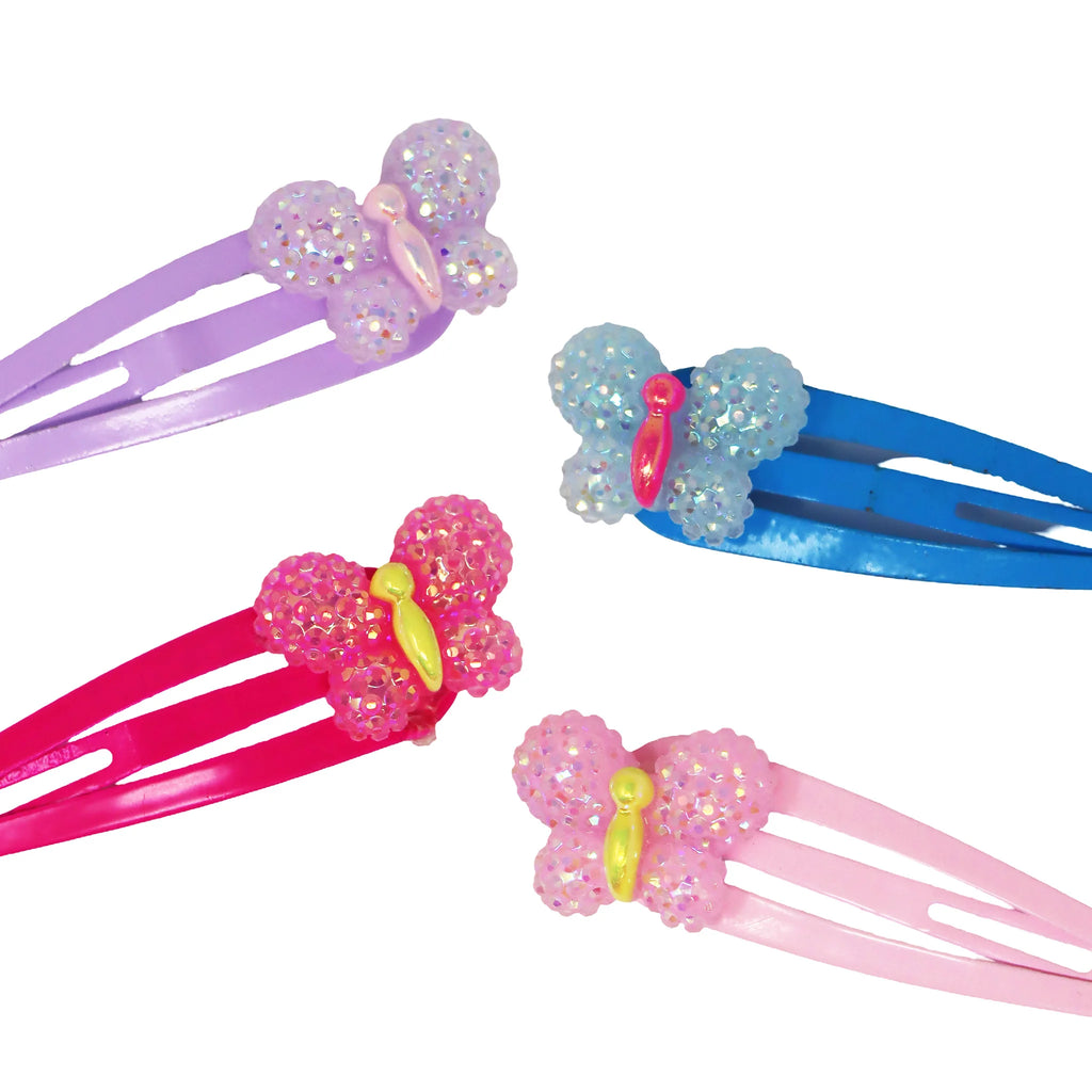 PINK POPPY - SPARKLE BUTTERFLY HAIR CLIPS
