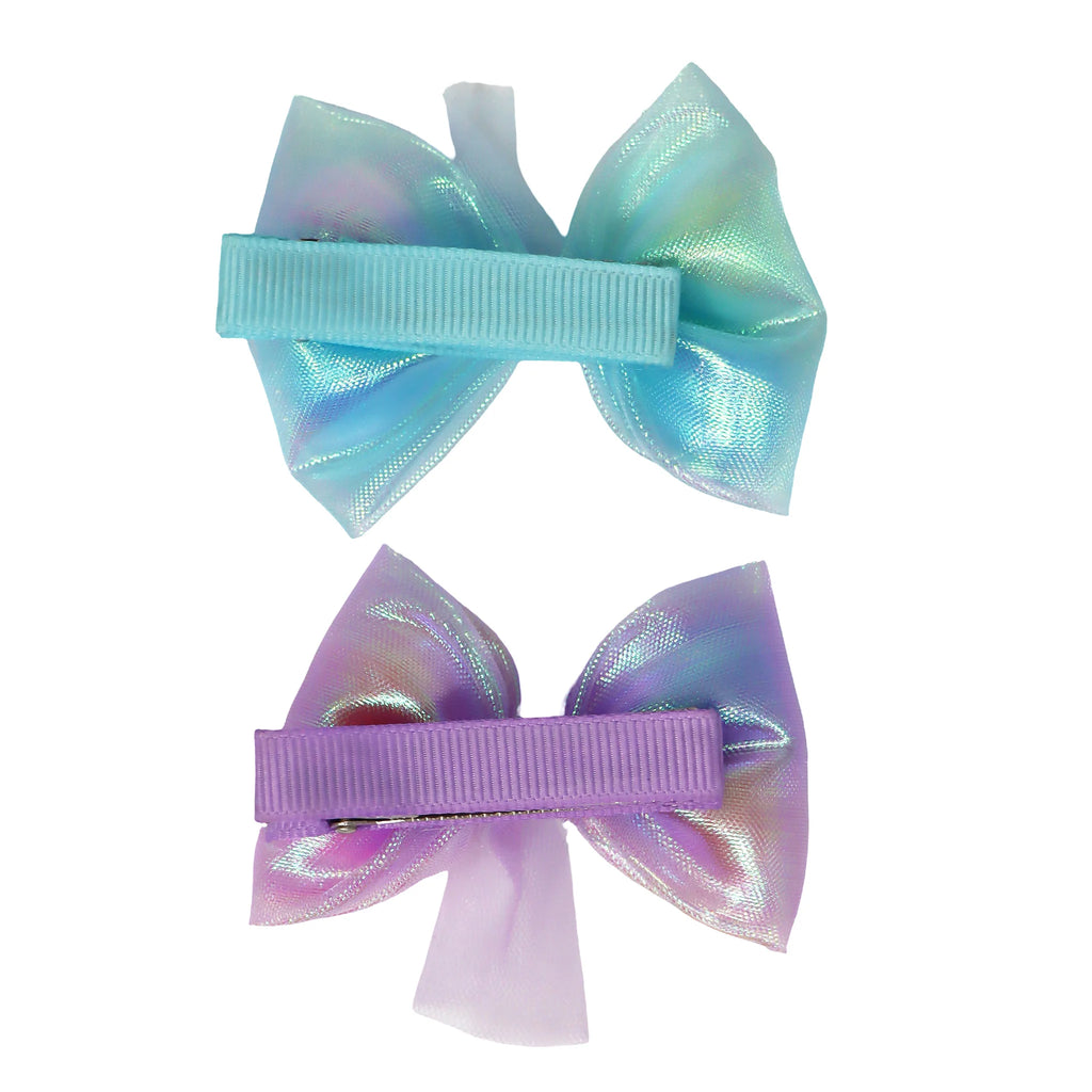 PINK POPPY - POM POM BOW HAIR CLIP