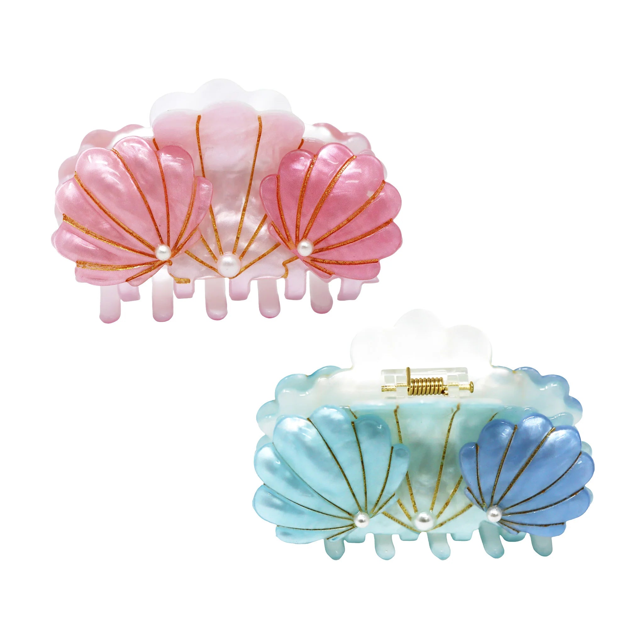 PINK POPPY - SEASHELL CLAW HAIR CLIP