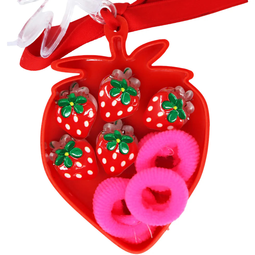 PINK POPPY - MINI STRAWBERRY HAIR CLIP SET