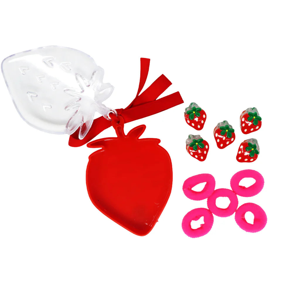 PINK POPPY - MINI STRAWBERRY HAIR CLIP SET