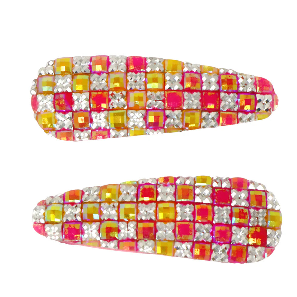 PINK POPPY - SPARKLY GEM HAIR CLIPS