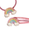 PINK POPPY - GLITTER RAINBOW HAIR ACCESSORIES SET