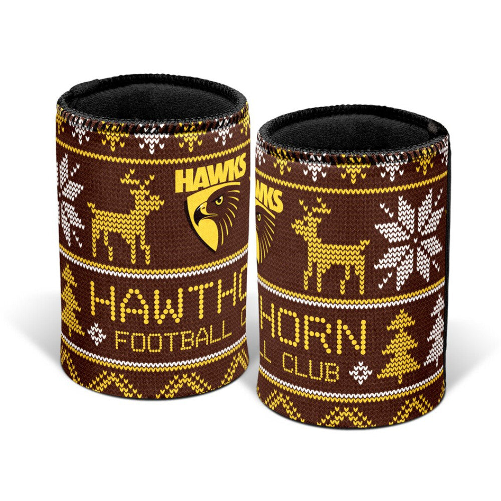 Hawthorn Hawks Christmas Stubby Holder