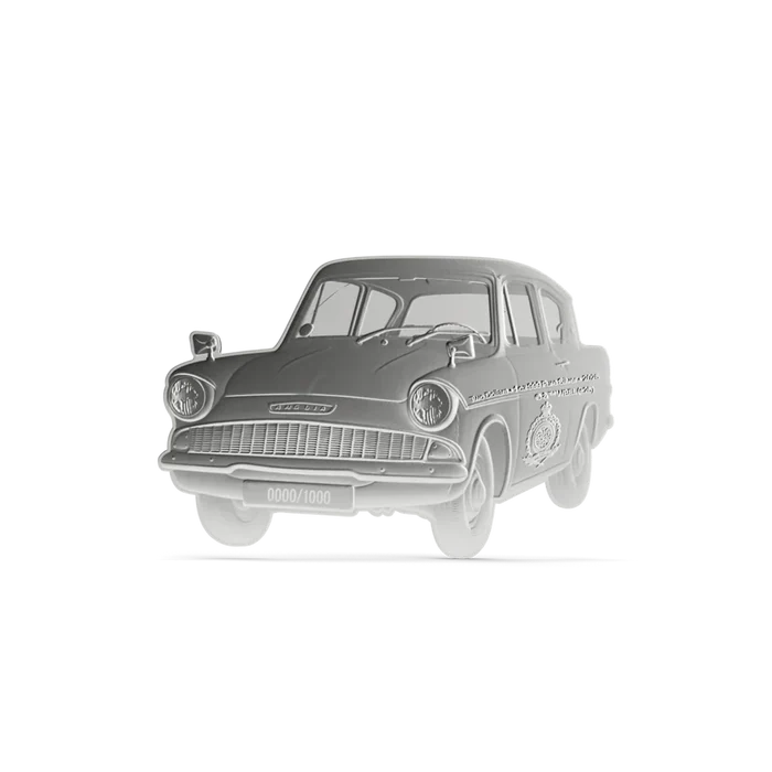 HARRY POTTER - Ford Anglia 1oz Silver Collectible Coin