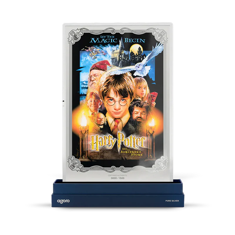 Harry Potter and the Sorcerer's Stone 1oz Silver Collectible Foil