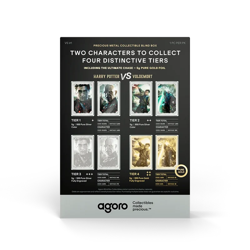Harry Potter VS Voldemort Blind Box 5g Silver Foil