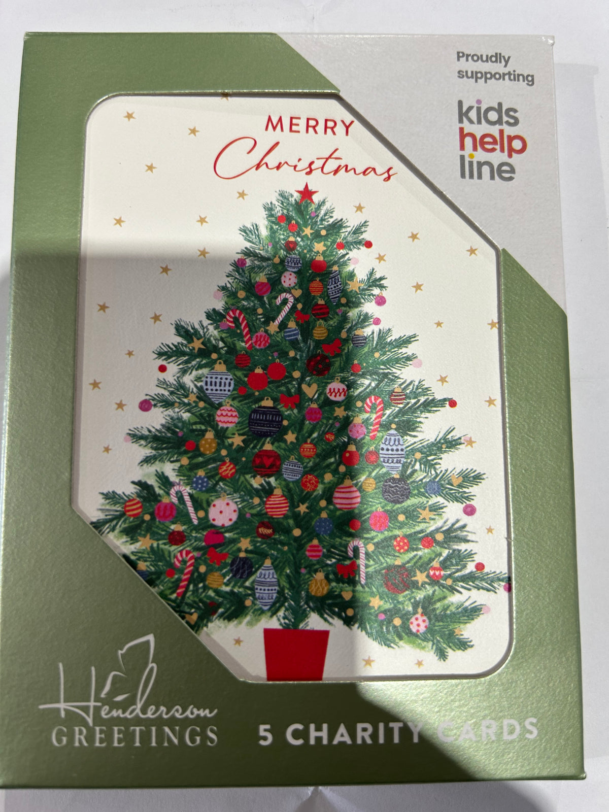 Christmas Charity Boxed Cards - Decorated Tree Mini