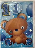 PLANET HAPPY BADGE 1 BOY BIRTHDAY CARD