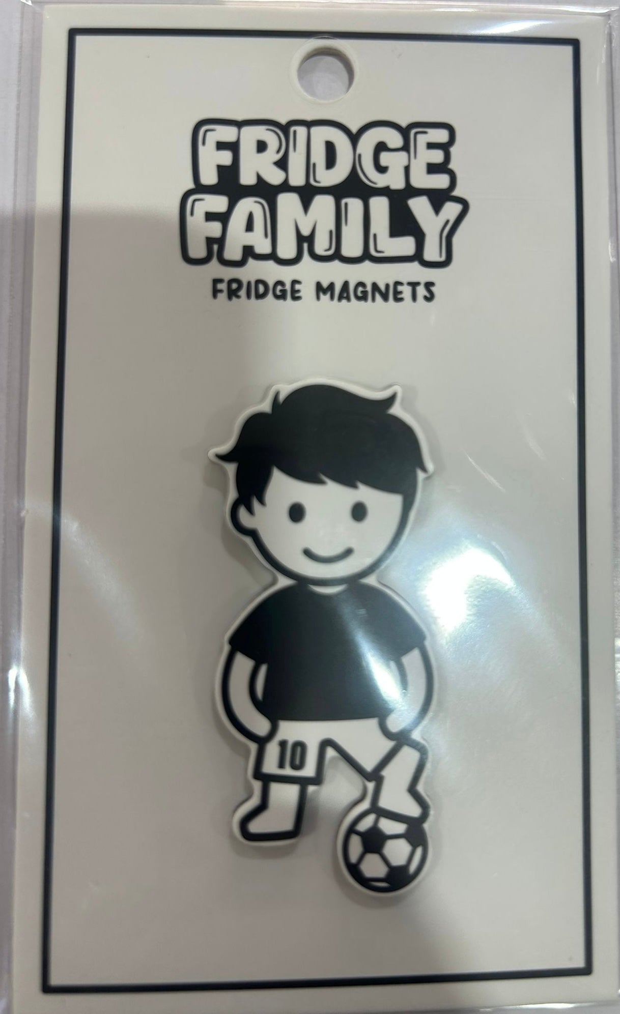 FRIDGE FAMILY SOCCER BOY MAGNET