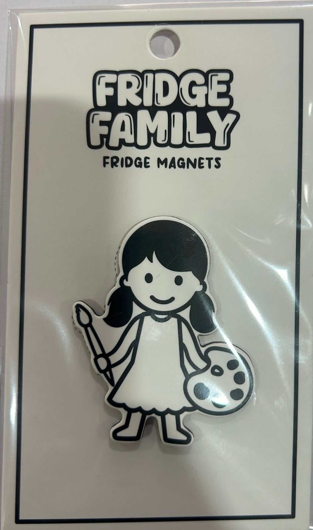 FRIDGE FAMILY PAINTING MAGNET