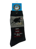 SOCK TASMANIA DELICIOUS BLACK 6-12